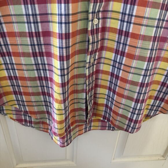 Ralph Lauren Men Shirt Large Plaid Classic Fit Multicolor Designer Preppy Pride - Picture 5 of 10